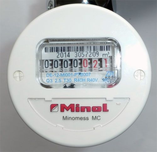 Zenner Messkapsel micro Warmwasser 90°C